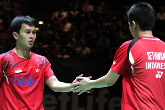 Selangkah Lagi Juara, Hendra-Ahsan tak Mau Jumawa - JPNN.COM