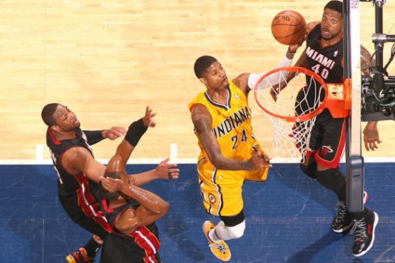 Paul George Fit, Pacers Full Team Lawan Heat - JPNN.COM