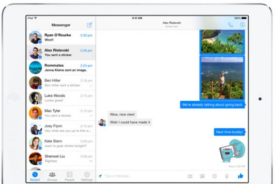 Kini Facebook Messenger Hadir di iPad - JPNN.COM