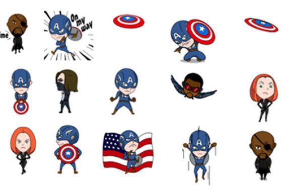 Captain America dan Mr Frog di WeChat - JPNN.COM