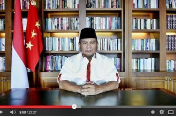 Lewat YouTube, Prabowo Minta Pendukung Siap Mental, Tenaga dan Napas - JPNN.COM