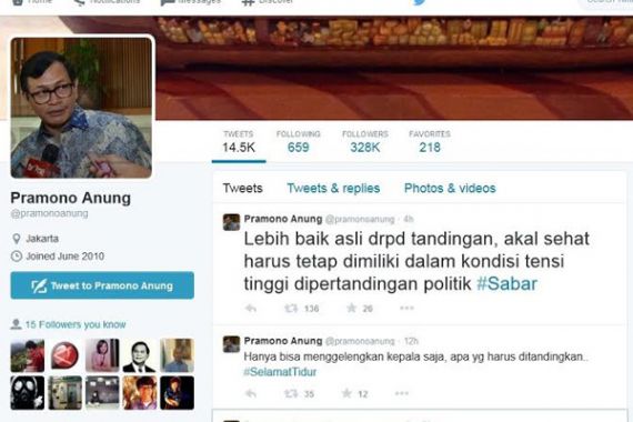 Lewat Twitter, Pramono Anung Klaim Lebih Suka DPR Asli - JPNN.COM