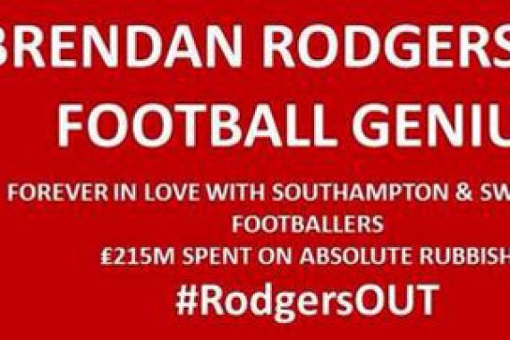 Fans Liverpool Siapkan Spanduk Rodgers Out - JPNN.COM