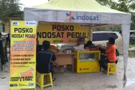 Indosat Berikan Layanan Internet Gratis di Dekat Pusat Evakuasi - JPNN.COM