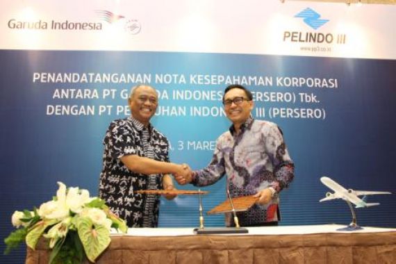 Tingkatkan Sinergi BUMN, Pelindo III Gandeng Garuda Indonesia - JPNN.COM