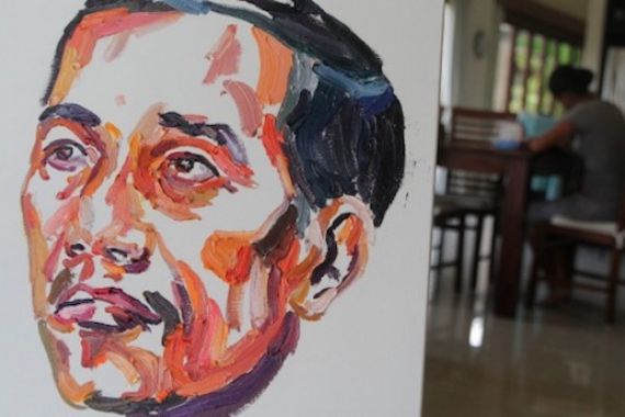 Anggota Duo Bali Nine Melukis Wajah Jokowi, Ini Hasilnya - JPNN.COM