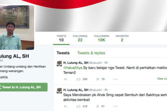 Punya Akun Twitter, Lulung Doakan Ahok Sembuh - JPNN.COM