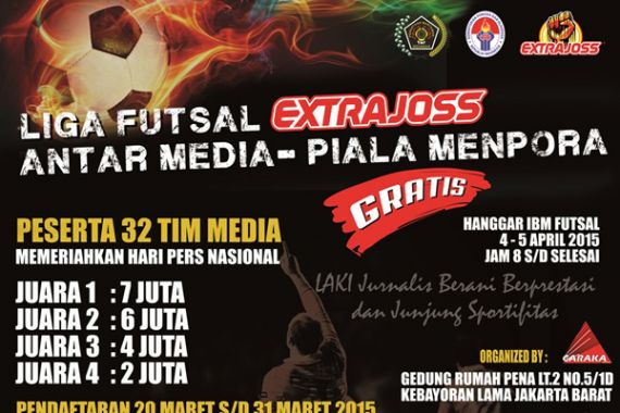 Liga Futsal Extra Joss Antar Media Bakal Digelar - JPNN.COM
