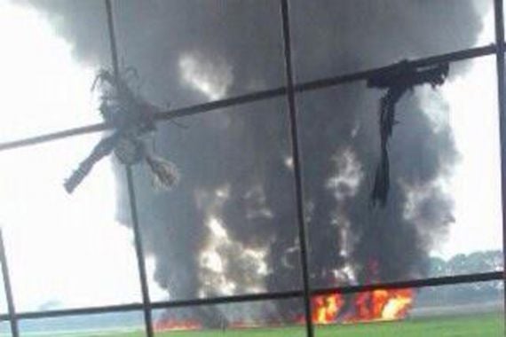 Ada Kabar F-16 Jatuh dan Terbakar di Halim - JPNN.COM