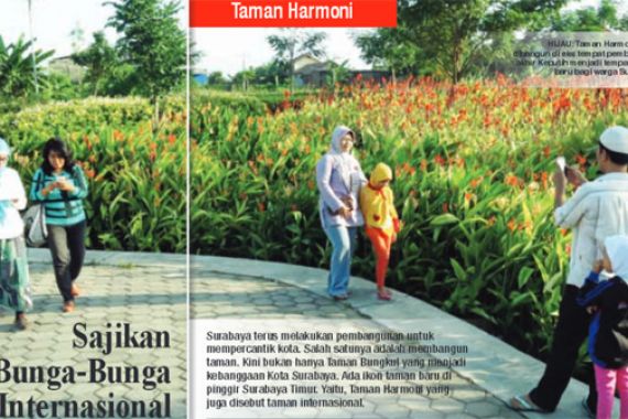 Taman Harmoni dengan Aneka Bunga Dunia, Ikon Baru Surabaya - JPNN.COM
