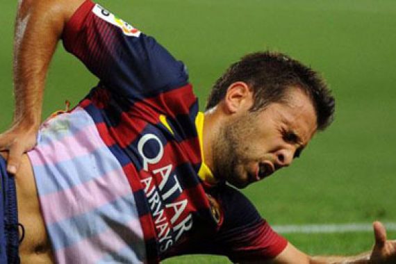 Cedera Paha, Jordi Alba Absen Dua Pekan - JPNN.COM