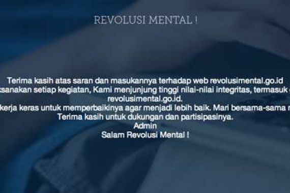 Situs Revolusi Mental Ngadat, Ini Penjelasan Pengelolanya - JPNN.COM