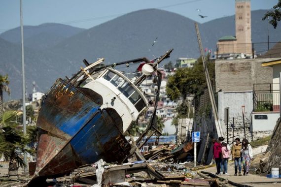 Lihat nih, Dasyatnya Tsunami 4,5 Meter Hantam Chili... - JPNN.COM