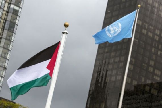 Disaksikan Ban Ki-Moon, Bendera Palestina Resmi Berkibar Di PBB - JPNN.COM