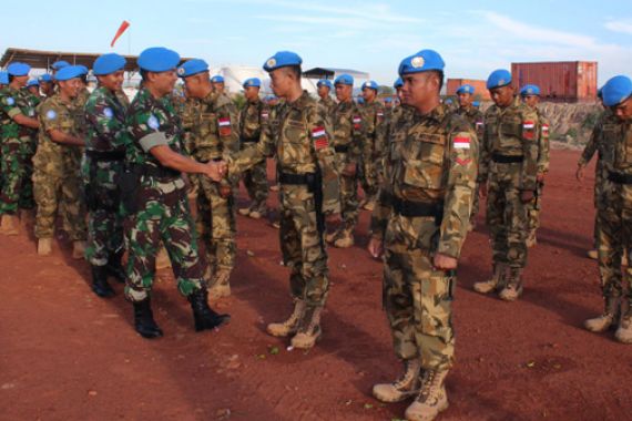 33 Prajurit TNI Naik Pangkat Saat Mengemban Misi PBB - JPNN.COM