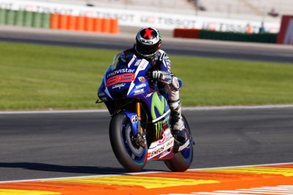 ValenciaGP: Lorenzo Pole Position, Rossi Paling Belakang - JPNN.COM