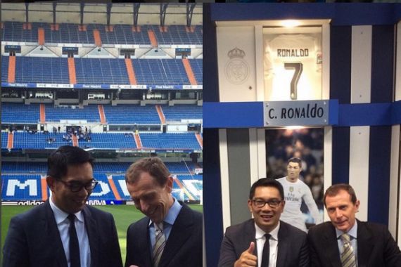 Real Madrid Dibantai, Ridwal Kamil Pamer Foto di Ruang Ganti Cristiano Ronaldo - JPNN.COM
