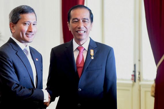 Baru Diangkat, Menlu Singapura Langsung Bertemu Jokowi - JPNN.COM