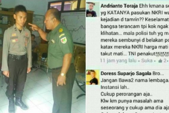 Baru Lulus Pendidikan, Polisi Berani Ejek TNI Penakut di Facebook - JPNN.COM