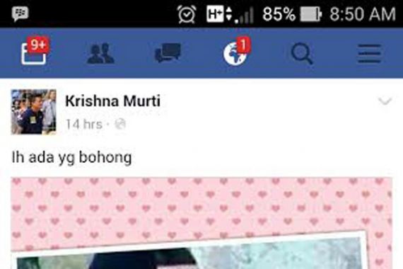 Jessica Tampil di TV, Krishna Murti Update Status Facebook - JPNN.COM