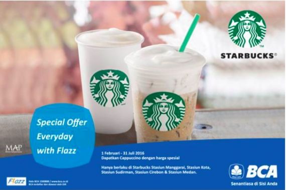Dengan Kartu Flazz, Harga Spesial Cappuccino di Starbucks Coffee - JPNN.COM