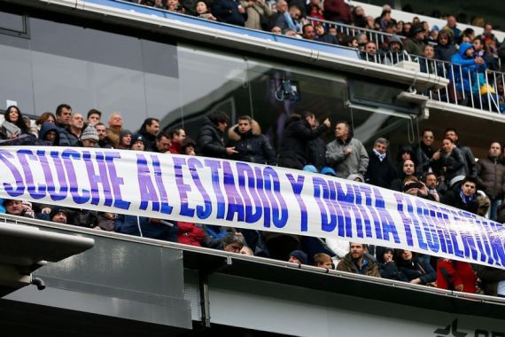 Gara-Gara Banner Suporter Ini, Presiden Real Madrid Pun Berang - JPNN.COM