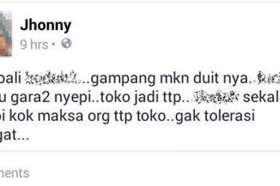 HEBOH: Status Rasis Muncul di Facebook, Nodai Hari Raya Nyepi - JPNN.COM