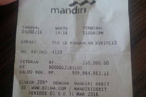 HEBOH! Saldo di Tabungan Mandiri Tiba-tiba Terisi Rp 100 Triliun - JPNN.COM