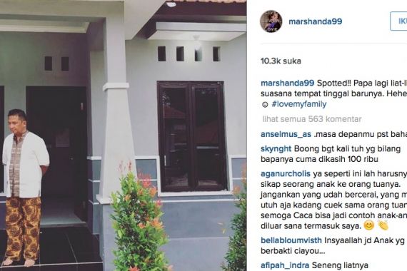 Hamdalah, Marshanda Beli Rumah untuk Ayah - JPNN.COM