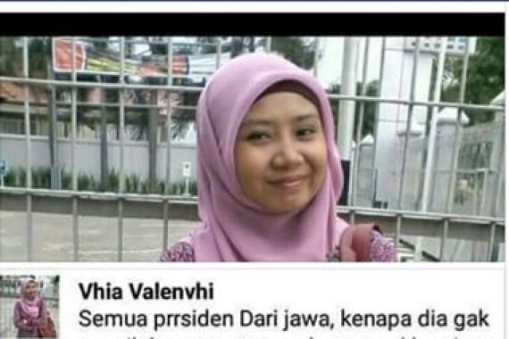 HEBOH! Perempuan Berjilbab Vhia Valenvhi Menghina Suku Jawa, Dibully! - JPNN.COM