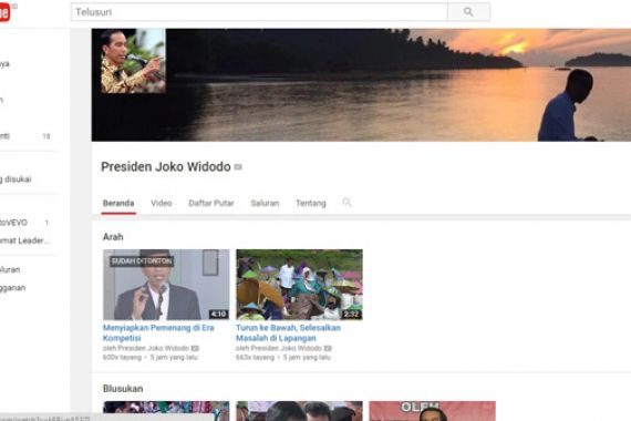 Makin Gaul..Jokowi Punya Akun Resmi di YouTube - JPNN.COM