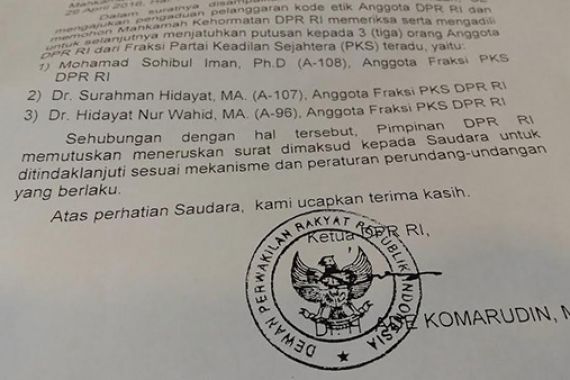 Akom Perintahkan MKD Garap Presiden PKS - JPNN.COM