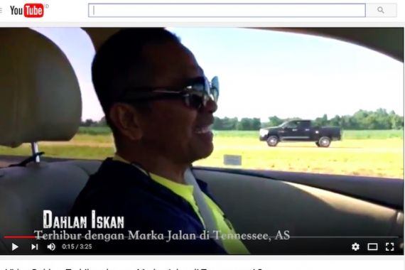 Video Dahlan dari AS: Ada Hal Menarik soal Marka Jalan - JPNN.COM