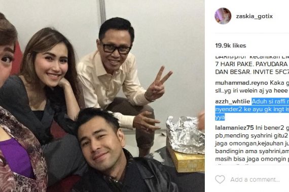 Bersandar di Paha Ayu Ting-ting, Raffi Ahmad Langsung Disemprot - JPNN.COM