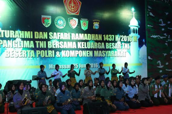 Panglima Apresiasi Kebersamaan Anggota TNI-Polri di Makassar - JPNN.COM