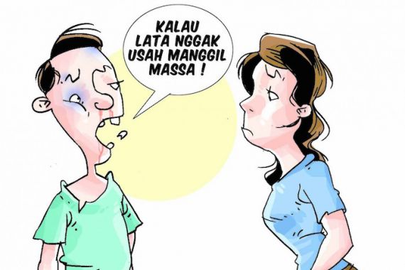 Suami Sering Jadi Korban Latah Istri, Badan Babak Belur - JPNN.COM