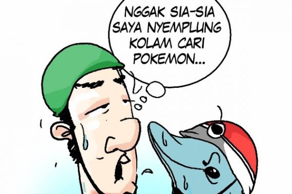 Byurr! Gara-Gara Pokemon Go, Kecemplung ke Kolam Hotel - JPNN.COM