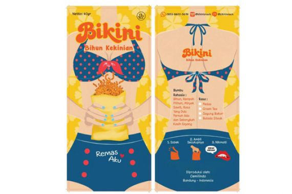Makanan Bermerek Bikini 'Remas Aku' Diminta Ditarik dari Pasar - JPNN.COM