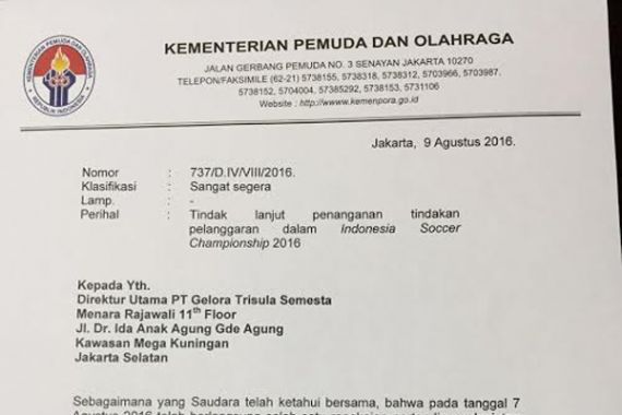 ISC B Ricuh, Pemerintah Keluarkan Peringatan Keras - JPNN.COM