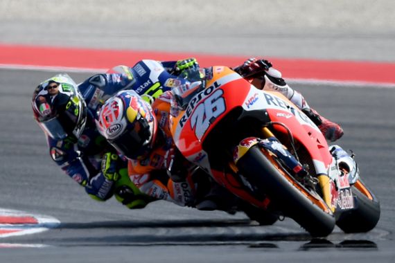 Pedrosa Ngamuk! Marquez Lewat, Lorenzo dan Rossi Disalip - JPNN.COM