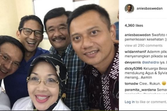 Tiga Pasang Cagub Bisa Selfie, Kompak dan Happy-Happy - JPNN.COM