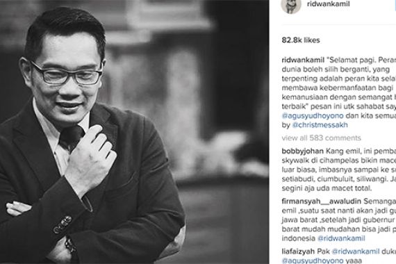 Ridwan Kamil: Pesan Ini untuk Sahabat Saya Mas Agus Yudhoyono - JPNN.COM