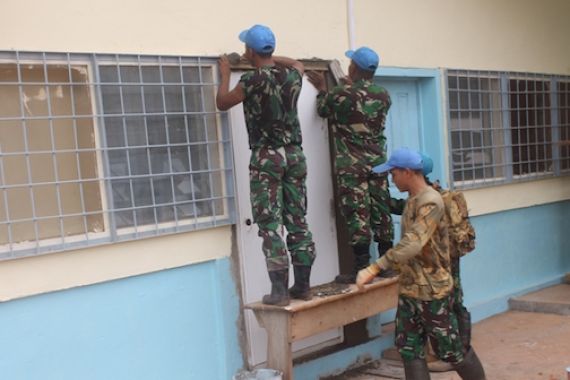 Gedung UN di Afrika Rusak, Prajurit TNI Bertindak - JPNN.COM