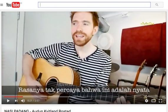 Bule Norwegia Bikin Lagu soal Nasi Padang, Keren..... - JPNN.COM