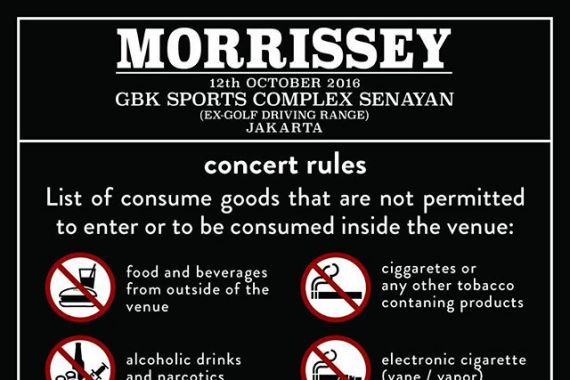 Jelang Konser Morrissey, Promotor Umumkan Rundown Acara - JPNN.COM