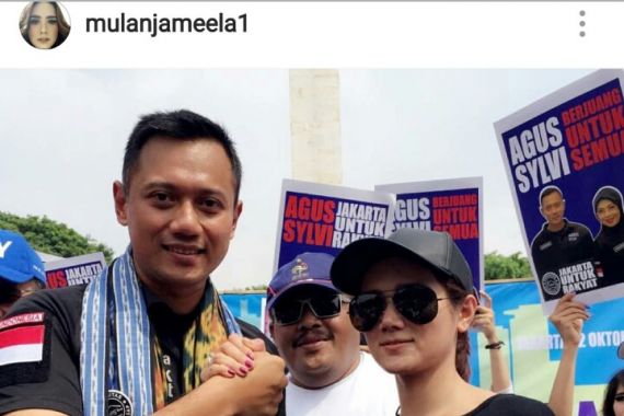Mulan Jameela Genggam Erat Tangan Mas Agus Yudhoyono - JPNN.COM