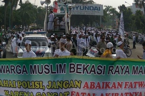 FPI Cs Gelar Aksi Anti-Ahok di Kabupaten Bekasi - JPNN.COM