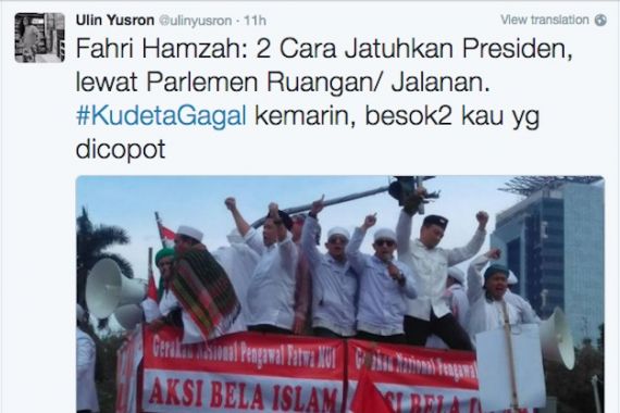 Jokowi Singgung Aktor Politik, #KudetaGagal Jadi Trending Topic - JPNN.COM