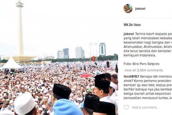 Aksi 212 dan Komitmen Jokowi pada Umat Islam - JPNN.COM