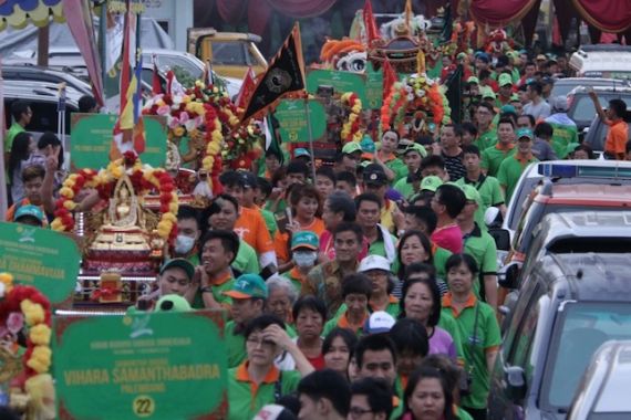 Kirab Budaya Garuda Srioeidjaja 2016 Hebohkan Palembang - JPNN.COM